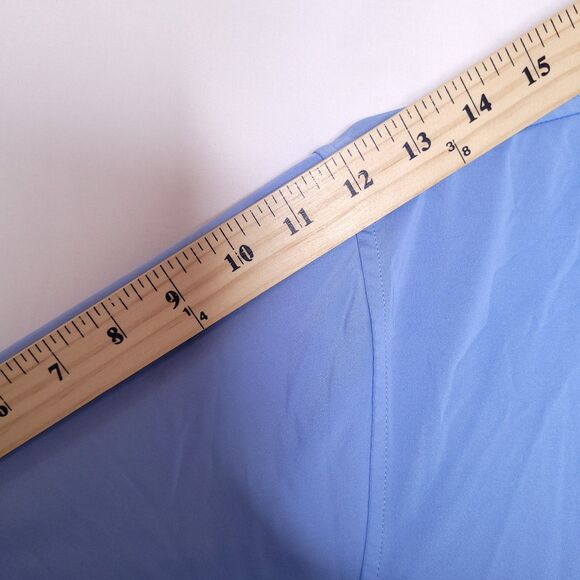 Footjoy Polo Shirt Mens Medium Blue Golf Performance Activewear - Picture 11 of 14